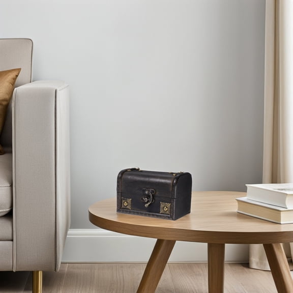 AURARMLET Retro Style Jewelry Organizer Treasure Chest for Adults, 1 Set, Vintage Design Storage Box for Necklaces