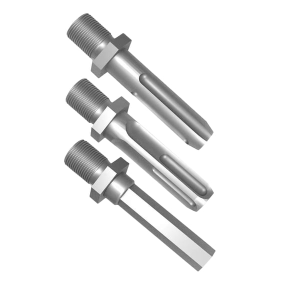 AURARMLET 3Pcs Drill to Splitter Drill Adapter Steel Extension Rod for Woodworking and Maintenance