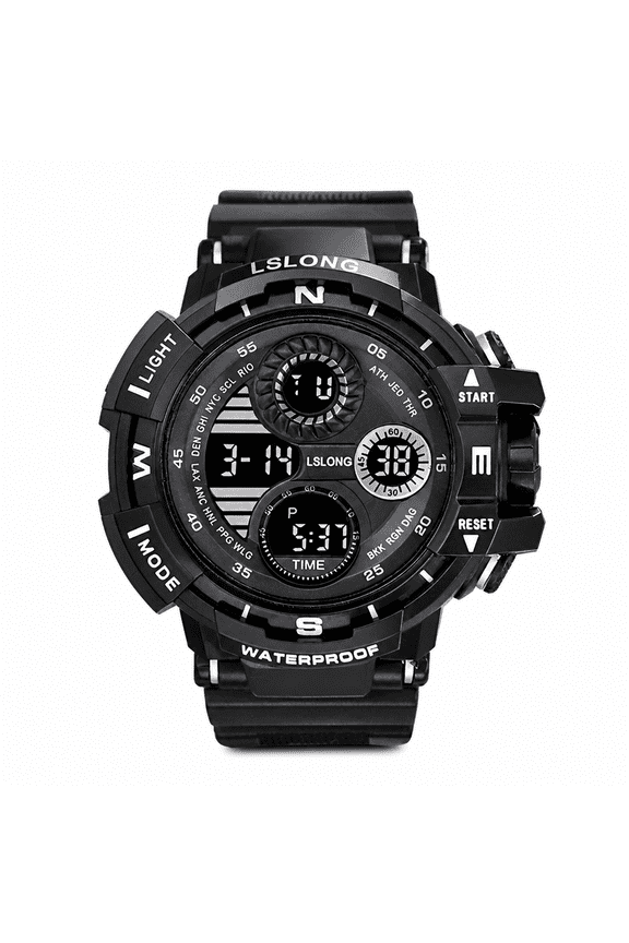 10Atm Waterproof Digital Sports Watch - Dive & Swim Watch with Alarm,Stopwatch & Backlight | 2+ Year Battery Life,Adjustable Strap,Waterproof Watch,Dive Watch,Running Watch
