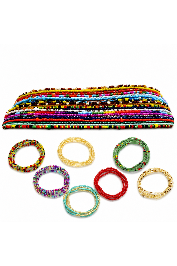 2026 New African Waist Beads Chain Layered Belly Body Chain Beach 7Pack Waist Jewelry Body Accessories for Women for Beach,Pool,Summer,Dance,Casual Wear