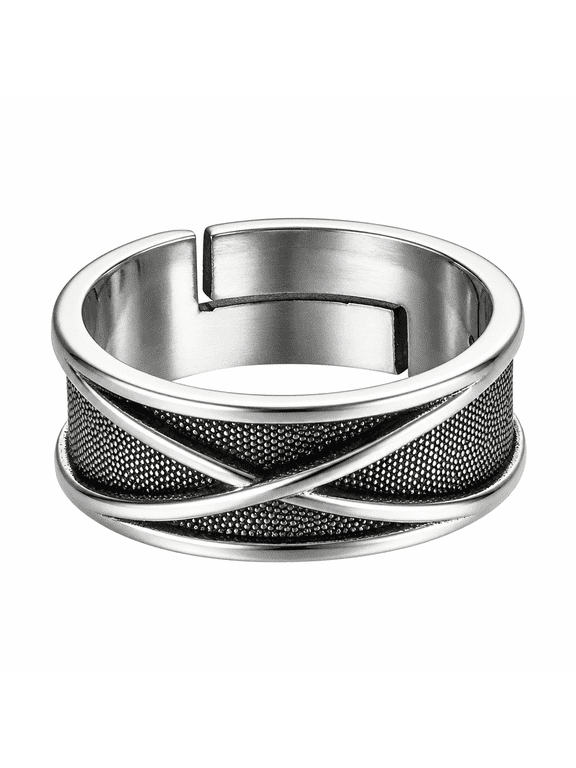 2026 New Retro Time Space Goku Black Ring Punk Gothic Open Ring for Men Handmade Unisex Designer Jewelry Accessories Anime Lovers Gift