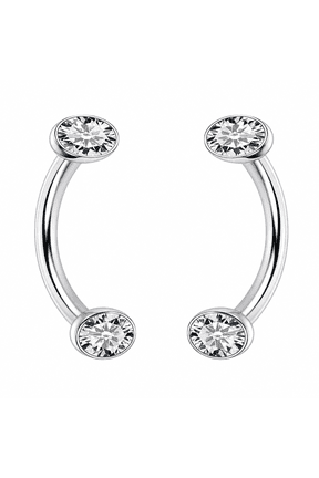 2026 New Titanium 16G 6/8/10Mm Eyebrow,Snug,Vertical Labret,Vch,Snake Eyes,Anti-Tragus,Christina,Daith,Belly-Button,Bridge,Hood,Surface Curved Barbell Piercing Jewelry for Women Men