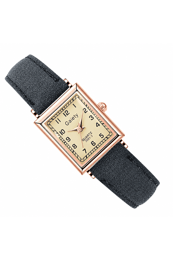 2026 New Vintage Women'S Rectangle Wrist Watch,Thin Elegant Simple Square Quartz Watches with Leather Strap,Waterproof Analog Watches for Females Students Ladies