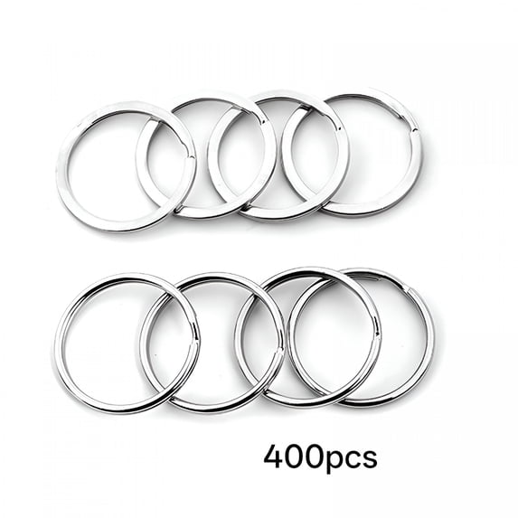 Metel Rigs AURENIX 400Pcs Key Rings Metal Small Key Rings Diy Keychain Rings Metal ...
