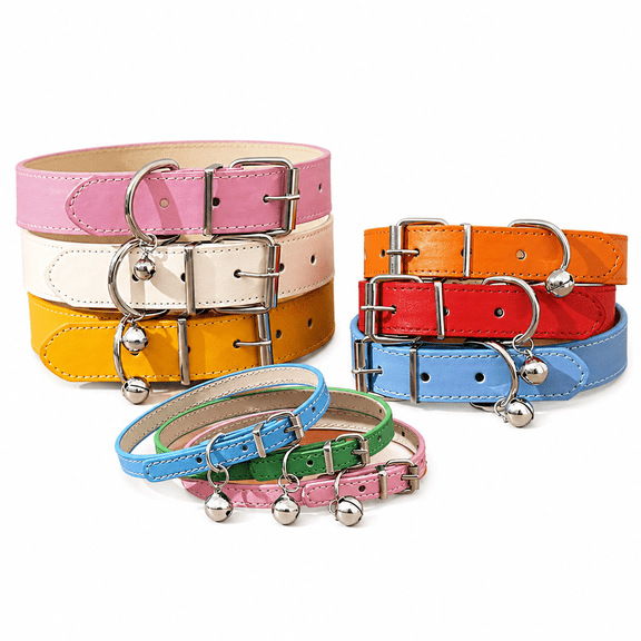 AURENIX Cat Collar Fun Bell Sound Cat Collar with Bells Perfect for Small Dogs Small Dog Collar,Pink