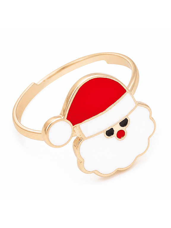 Christmas Rings for Women Holiday Jewelry Christmas Gifts Xmas Christmas Ring Snowflake Santa Claus Christmas Tree Stretch Rings for Party