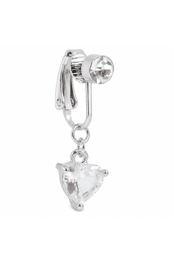 Fake Belly Ring Clip on Belly Button Rings Non Piercing Navel Ring for Women Girls