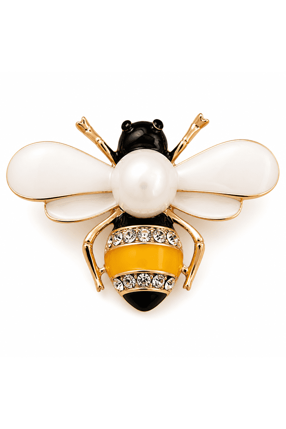 Fashion Crystal Enamel Insect Bee Brooch Pin Corsage Women Wedding Jewelry Gifts