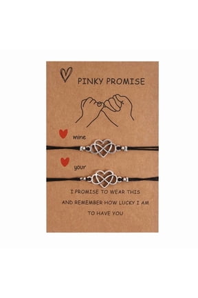 Gold Bracelets For Couples, Friendship Bracelets, Paper Card Nylon Rope Adjustable Gift, 2 Pieces Women's Bracelets