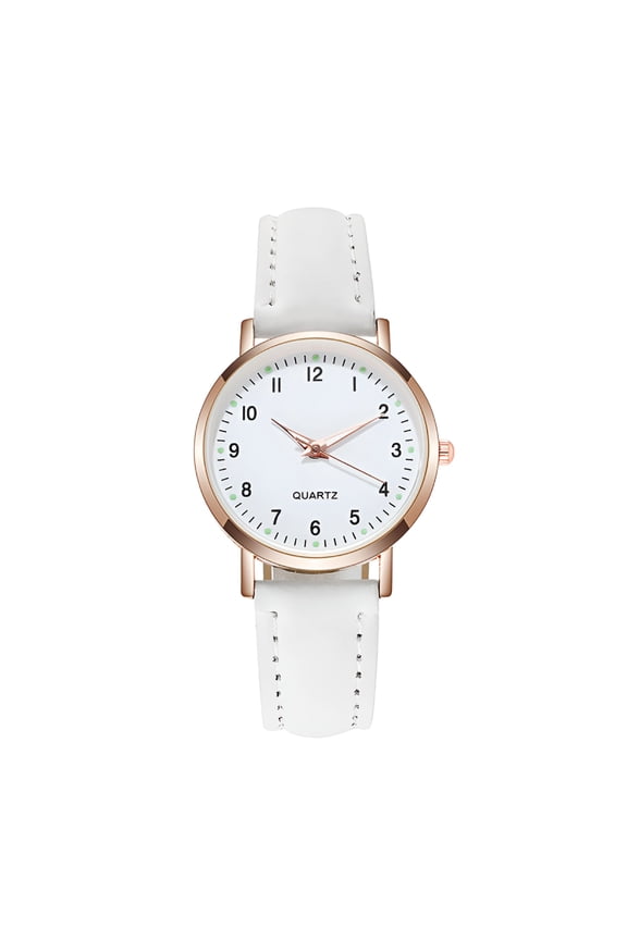 Leather Quartz Band Women's Watch Wrist Casual Analog Women's Watch Watches for Nurses No Battery Watches Women Extra Large Face Watches for Men Womens Analog Watch Senior Watch Watches