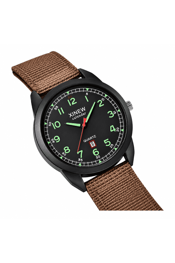Men's Nylon Waterproof Date Quartz Watch Analog Quartz Wrist Watches Watch for Nurses Women Woman's Smart Watch Watch for Seniors Men's Sports Watch Wave Watch