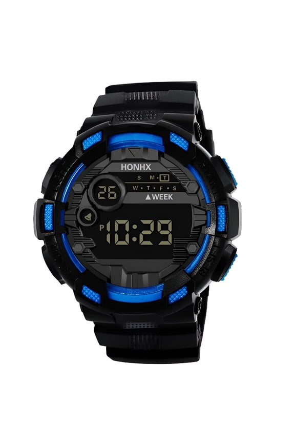 Mens Fashion Military Multifunction Digital Watches,Watch Waterproof,Backlight,Alarm,Stopwatch Features - Rugged Wristwatch for Training,Hiking,and Adventure,Night Watch