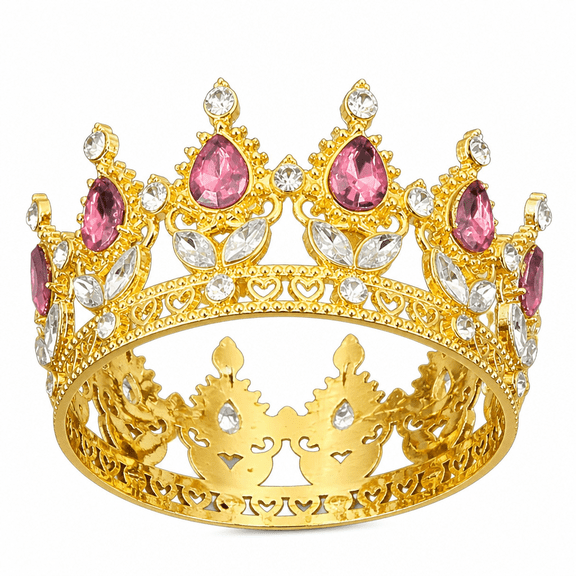 AURENIX Princess Crowns for Little Girls,Clearly Structured Contour Sculpting King Crown,Softly Structured Aesthetics Birthday Crown Adult Woman,Style3