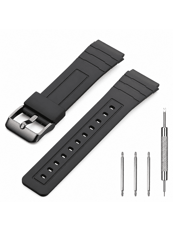 Replacement Band,Soft PU Watch Strap for A158/AE-1200 Series
