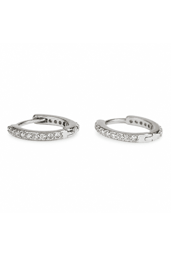 Small Cartilage Earrings Tragus Piercing Jewelry Titanium Helix Cartilage Hoop - Silver 8mm