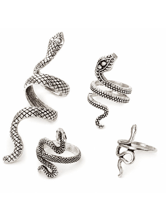 Snake Ring Vintage Fashion Personalized Cool Punk Ring Gothic Ring for Men Women