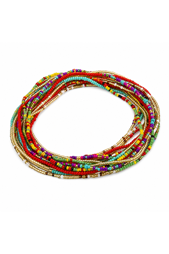 Waist Beads For Stretchy African Waist Beads For Women Belly Beads Chain Plus Size With String And Charms Summer Fashion Multi Layer Mix And Body Chain Sexy Cute Stuff for Teen Girls