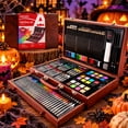 thumbnail image 1 of AUREUO 140pcs Deluxe Art Set with Wooden Case,for Hallowmas Gift, 1 of 9