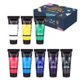 thumbnail image 1 of AUREUO Fabric Acrylic Paint Set, 8 Colors ×21ml Permanent Textile Paint, Non-Toxic Washable Art Paint for Clothes, Canvas, Tote Bags, Shoes, Jeans DIY Craft Painting, 1 of 7