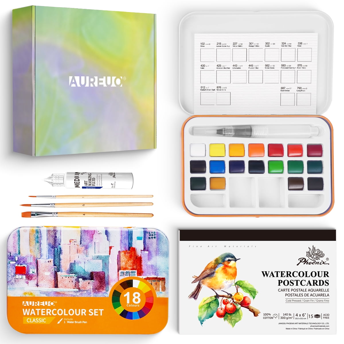 Shuttle Art Coffret Peinture Acrylique 59PCS Complet Avec Chevalet, Toiles, Pinceaux Et 30 Couleurs - Kit Idéal Pour Enfants, Adultes Et Artistes Débutants Shuttle Art Kit Peinture Acrylique