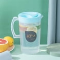 thumbnail image 1 of AURIGATE 0.58 Gallon/2.2 Litre Plastic Pitcher with Lid BPA-FREE Eco-Friendly Carafes Mix Drinks Water Jug for Hot/Cold Lemonade Juice Beverage Jar Ice Tea Kettle, 1 of 5