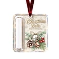 thumbnail image 1 of AURIGATE Acrylic Christmas Money Holder Ornament Clear Cash Gift Ball with Slot and Velvet Ribbon Double Sided Printed Hanging Decoration for Tree Holiday Gift, 1 of 5
