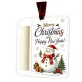 thumbnail image 1 of AURIGATE Acrylic Christmas Money Holder Ornament Clear Cash Gift Ball with Slot and Velvet Ribbon Double Sided Printed Hanging Decoration for Tree Holiday Gift, 1 of 7