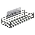 thumbnail image 1 of AURIGATE Adhesive Shower Caddy Basket Rack with Hooks, Shower Shelf Wall Mounted, No Drilling Shower Organizer for Bathroom, Rustproof Stainless Steel, 1 of 4