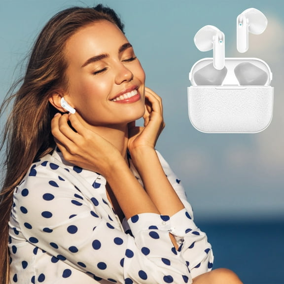 AURIGATE Aromatherapy Wireless Earbuds, Bluetooth 5.1 Headphones Stereo Bass Earbuds Built in Noise Cancelling Mic Wireless Earphones with Mini Charging Case Waterproof Ear Buds for Android iOS