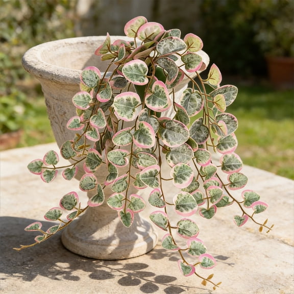 AURIGATE Artificial Eucalyptus Trailing Vine, Hanging Greenery Plastic Faux Trailing Plant Vines for Wall Mount Planter Home Garden Patio Indoor Outdoor Ceiling Decor