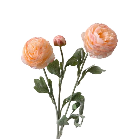 AURIGATE Artificial Ranunculus Flower Stem, 19.69in Fake Ranunculus Bouquet for Home Wedding Decor (Crimson Pink)