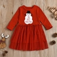 thumbnail image 1 of AURIGATE Baby Girl Clothes Skirt Toddler Baby Girls Christmas Snowman Tulle Princess Bubble Skirt Dress Outfits, 1 of 5