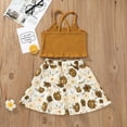 thumbnail image 1 of AURIGATE Baby Girl Clothes Skirt Toddler Kids Baby Girls Summer Fashion Sling Top Print Skirt Clothes Suit, 1 of 5