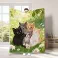 thumbnail image 1 of AURIGATE Charming Kitten Collage Print Polyester Blanket, 39.37×27.56in,Soft Cozy Throw Blanket, Machine-Washable Cat Lover Blanket, 1 of 6