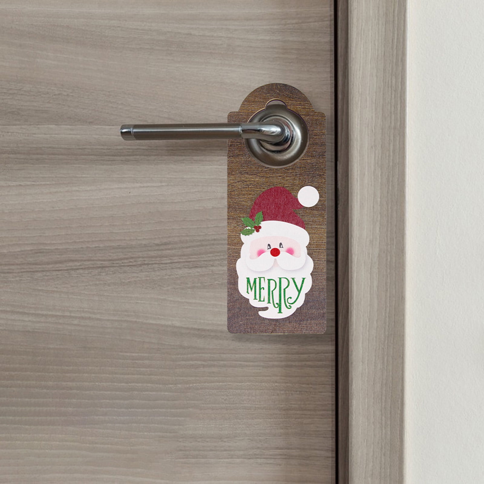 AURIGATE Christmas Door Hanger Decorations Cute Holiday Doorknob