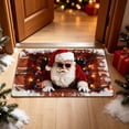 thumbnail image 1 of AURIGATE Christmas Doormat, 23.6x15.7 in Polyester Christmas Entryway Mat with Santa Design for Indoor Outdoor Home Decor, 1 of 6