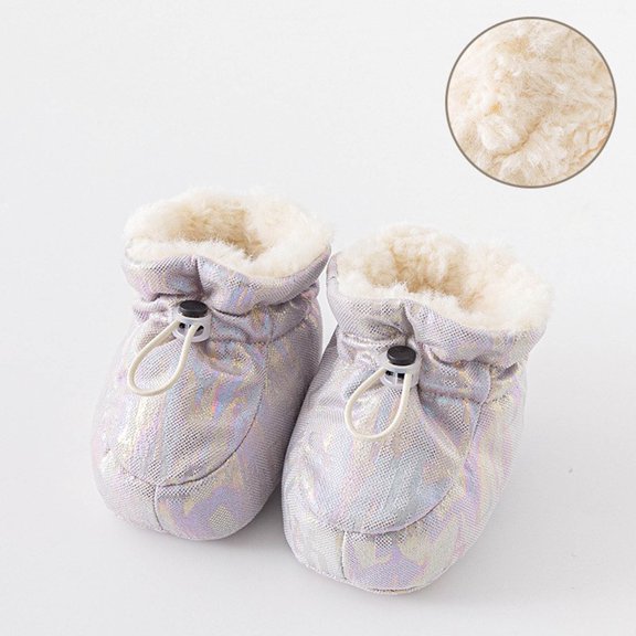 AURIGATE Clearance! Baby Non Slip Socks Toddler Boys Girls Color Reflective Socks Keep Warm Plush Kids Soft Non-slip Indoor Toddler Shoes Socks