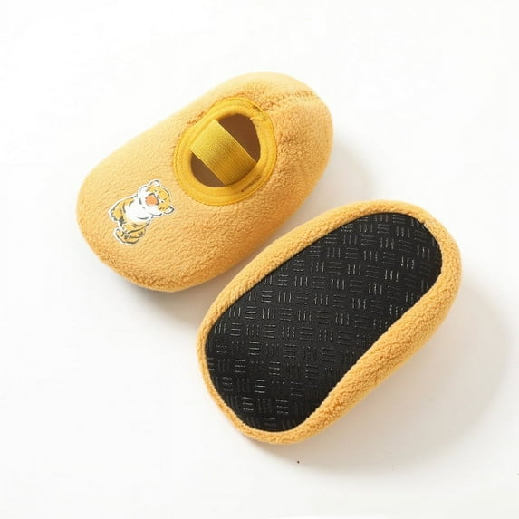 AURIGATE Clearance! Baby Non Slip Socks Toddler Boys Girls Solid Color Cartoon Dog Socks Keep Warm Plush Kids Soft Non-slip Indoor Toddler Shoes Socks