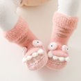 thumbnail image 1 of AURIGATE Clearance! Baby Non Slip Socks Toddler Boys Girls Solid Color Cartoon Dog Socks Keep Warm Plush Kids Soft Non-slip Indoor Toddler Shoes Socks, 1 of 3