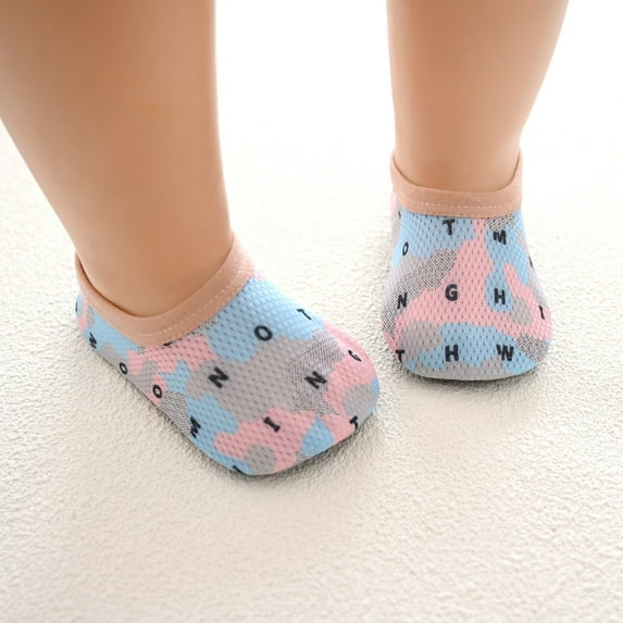 AURIGATE Clearance! Baby and Toddler Socks Toddler Girls Boys Socks Breathable Kids Colorful Camouflage Print Non-slip Cartoon Print Indoor Socks