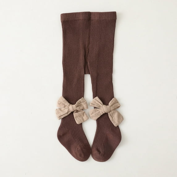 AURIGATE Clearance! Baby and Toddler Socks Toddler Girls Children's Pantyhose Cute Bowknot Non-slip Keep Warm Pantyhose Baby Socks Bottoming Socks