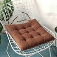 thumbnail image 1 of AURIGATE Corduroy Chair Cushion with Ties Ultra Soft Warm Floor Cushion for Kids Reading Nook Comfortable Square Seat Cushion for Adult 15.7”x15.7”Christmas Gifts, 1 of 4