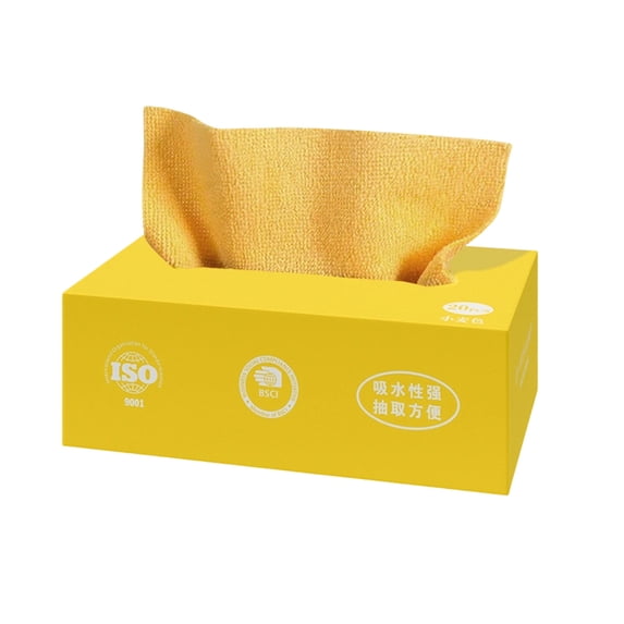AURIGATE Disposable Kitchen Cleaning Cloths 20PC, 7.9x7.9in Thickened Reusable Dish Cloths Washable Wet Dry Use for Kitchen Dishwashing