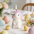 thumbnail image 1 of AURIGATE Easter Bunny Scented Candle British Pear & Freesia Fragrance Wax Rabbit Shaped Candle for Easter Gift Home Decor Party Table Decoration, 1 of 6