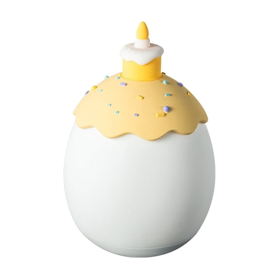 AURIGATE Easter Egg Cupcake Night Light, USB Rechargeable LED Decorative Lamp with Sprinkle & Candle Accent for Kids Bedroom, Easter Party & Home Accents, 3.986.18in, Plastic