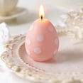 thumbnail image 1 of AURIGATE Easter Hand-Poured Egg Candle - Smokeless Pastel Polka Dot Wax Candle for Spring Table Centerpiece, Mantel Accent & Easter Party Atmosphere, 1 of 8