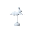thumbnail image 1 of AURIGATE Easter Leaping Bunny on Stand, Wood-Look Rabbit Figurine with Pedestal Base, Spring Tabletop Decor for Home & Easter, 1 of 6