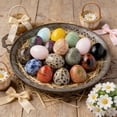thumbnail image 1 of AURIGATE Easter Natural Stone Eggs Set, Handcrafted Marble Easter Eggs with Unique Patterns, Decorative Stone Egg Collection with Gift Box for Easter Hunt, Table Centerpiece(Random Pack), 1 of 9