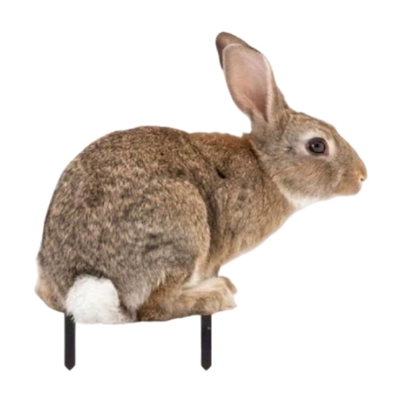 AURIGATE Easter Rabbit Garden Stake Decor, Iron Realistic Bunny Silhouette Yard Stakes, Spring Outdoor Lawn Patio Easter Decoration