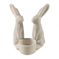 thumbnail image 1 of AURIGATE Easter White Ceramic Bunny Candle Holder 3.9×5.1in, Cute Rabbit Shaped Ceramic Candle Stand, Spring Easter Decorative Candle Holder for Home Table Easter Party Decoration, 1 of 8